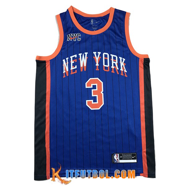 Camisetas New York Knicks (HART #3) 2024/25 Azul/Negro/Naranja
