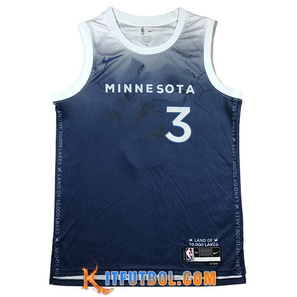 Camisetas Minnesota Timberwolves (McDANIELS #3) 2024/25 Azul/Blanco