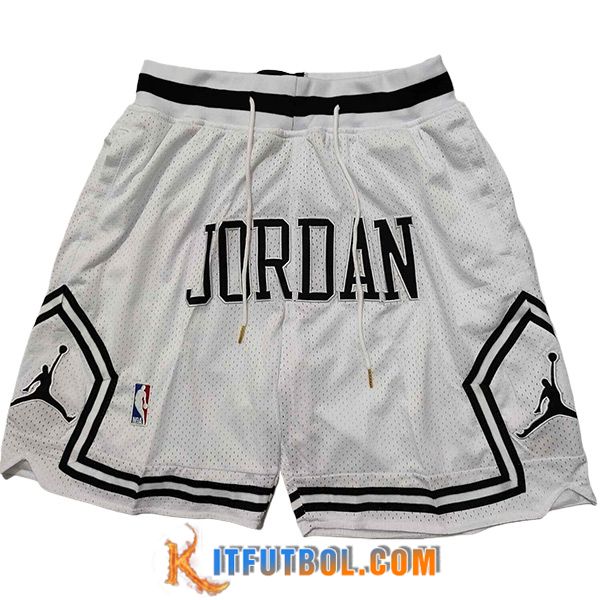 Cortos NBA Chicago Bulls 2024/25 Blanco/Negro