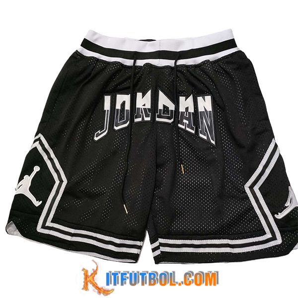 Cortos NBA Chicago Bulls 2024/25 Negro/Blanco