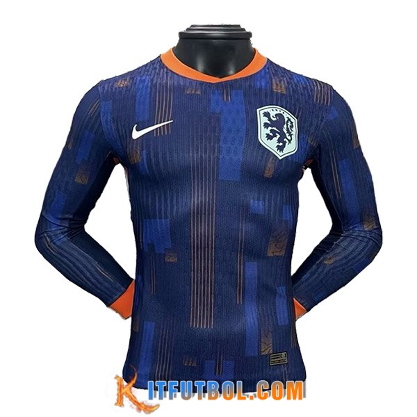 Camiseta Equipo Nacional Países Bajos Segunda Manga Largas 2024/2025
