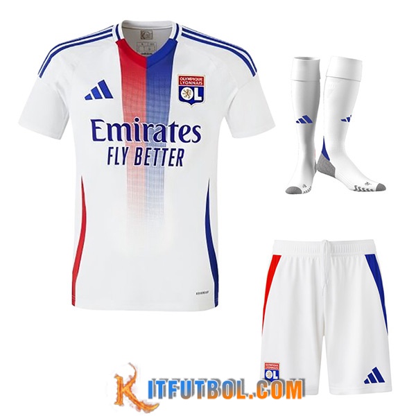 Camisetas Futbol lyon Primera (Cortos + Calcetines) 2024/2025
