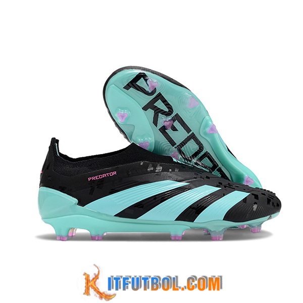 Adidas Botas De Fútbol PREDATOR ELITE LACELESS BOOTS FG Negro/Azul