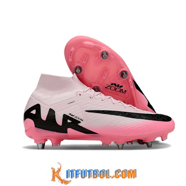 Nike Botas De Fútbol Air Zoom Mercurial Superfly IX Elite SG Rosa/Negro
