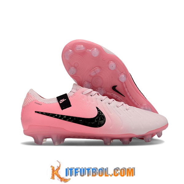 Nike Botas De Fútbol Tiempo Legend X Elite FG Rosa/Negro