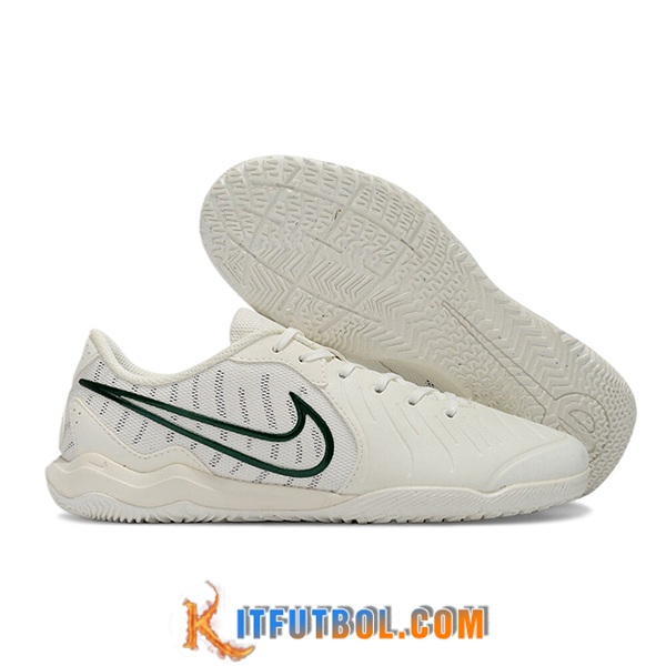 Nike Botas De Fútbol Legend 10 Academy IC Blanco/Verde