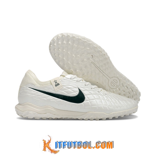 Nike Botas De Fútbol Tiempo Legend X PRO TF Blanco/Negro