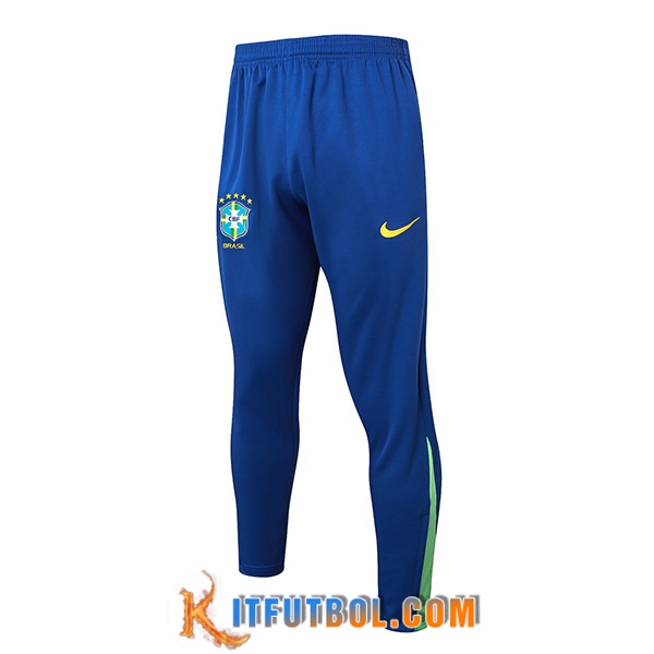 Pantalon Entrenamiento Brasil Azul/Verde 2024/2025