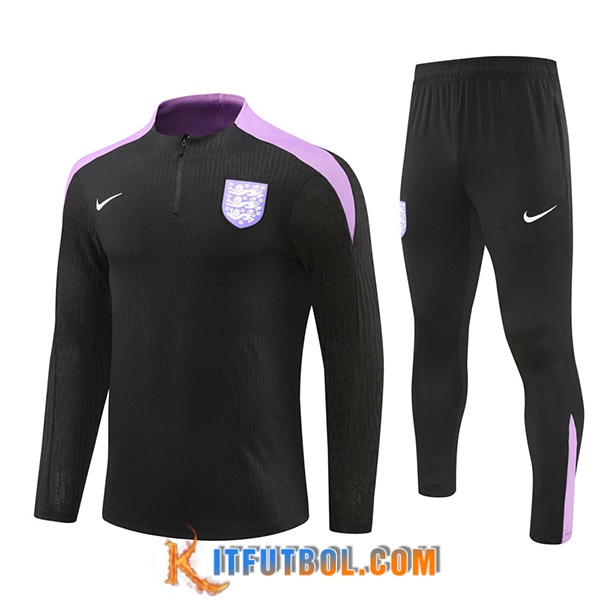 Chandal Equipos De Futbol Inglaterra Negro/Violeta 2024/2025