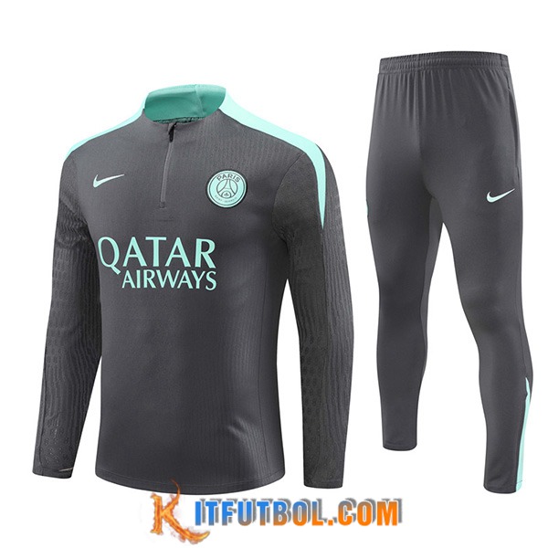Chandal Equipos De Futbol PSG Gris/Verde 2024/2025