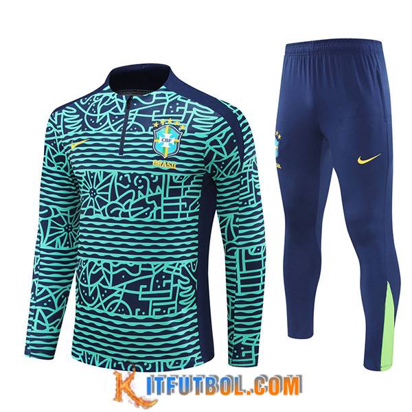Chandal Equipos De Futbol Brasil Verde/Azul 2024/2025