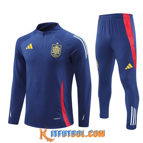 Chandal Equipos De Futbol España azul real 2024/2025