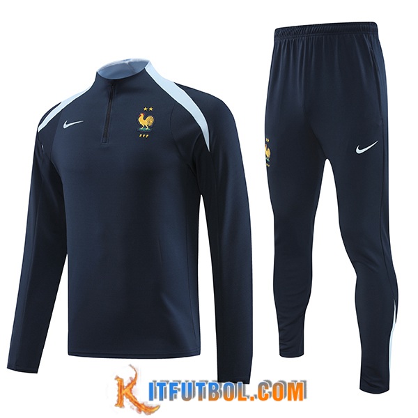 Chandal Equipos De Futbol Francia Azul Oscuro 2024/2025