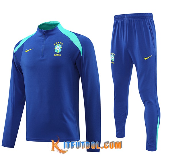 Chandal Equipos De Futbol Brasil Azul/Verde 2024/2025