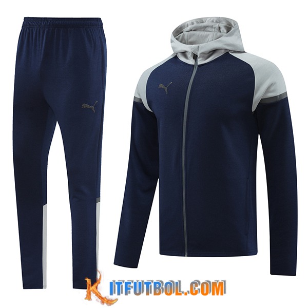 Chaqueta Con Capucha Chandal Rompevientos PUMA azul real 2024/2025
