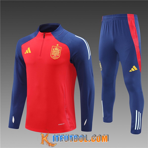 Chandal Equipos De Futbol España Ninos Rojo/Azul 2024/2025