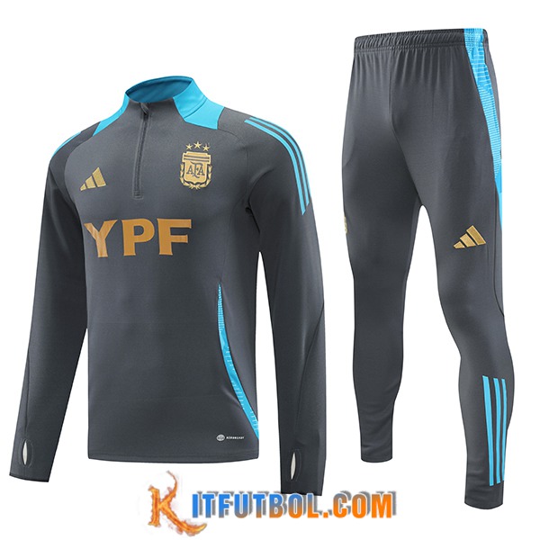 Chandal Equipos De Futbol Argentina Ninos Gris/Azul 2024/2025