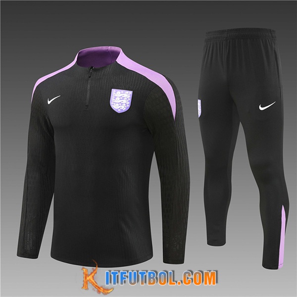 Chandal Equipos De Futbol Inglaterra Ninos Negro/Violeta 2024/2025
