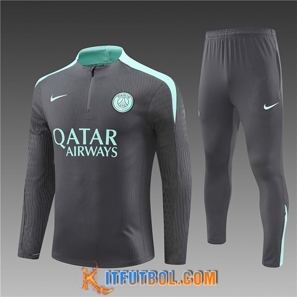 Chandal Equipos De Futbol PSG Ninos Gris/Verde 2024/2025