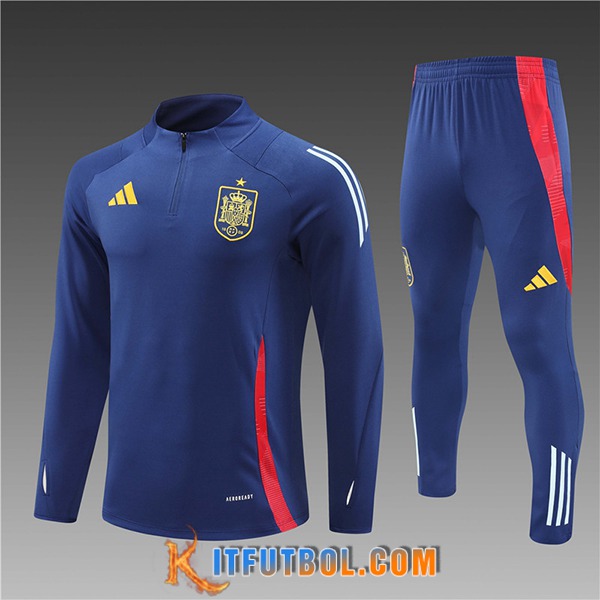 Chandal Equipos De Futbol España Ninos azul real 2024/2025