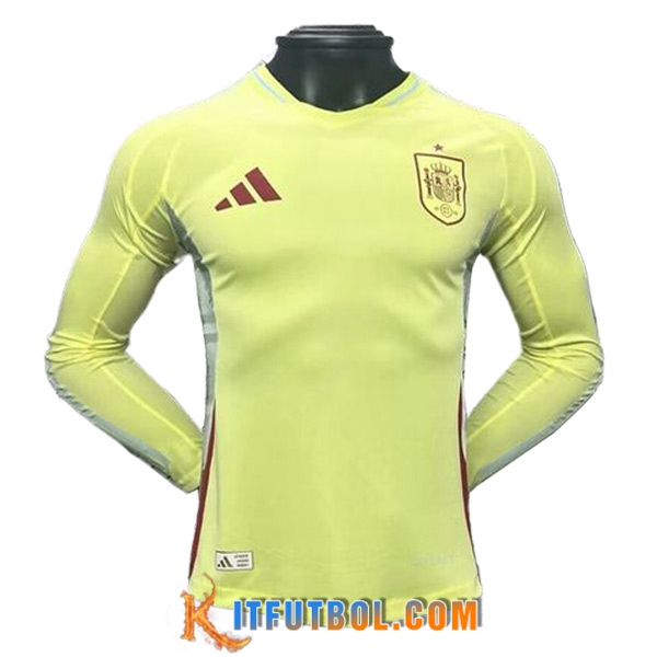 Camisetas De Futbol España Segunda Manga Largas UEFA Euro 2024