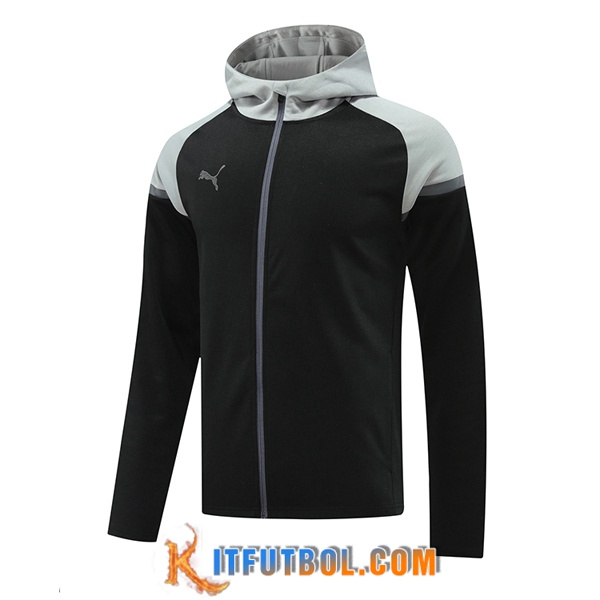 Chaqueta Con Capucha PUMA Negro/Gris 2024/2025