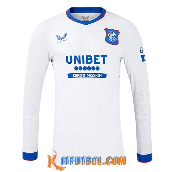 Nueva Camisetas De Futbol Rangers FC Segunda Manga Largas 2024/2025