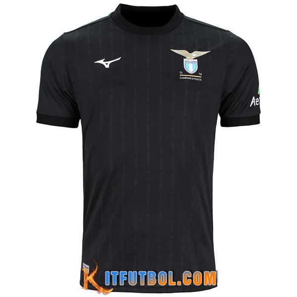 Camisetas De Futbol Lazio 50th Anniversary Champion Edition Negro 1973/1974