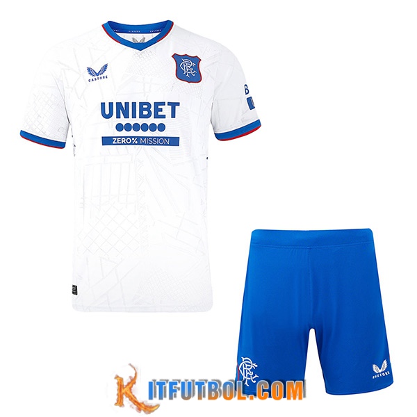 Nueva Camisetas De Futbol Rangers FC Ninos Segunda 2024/2025