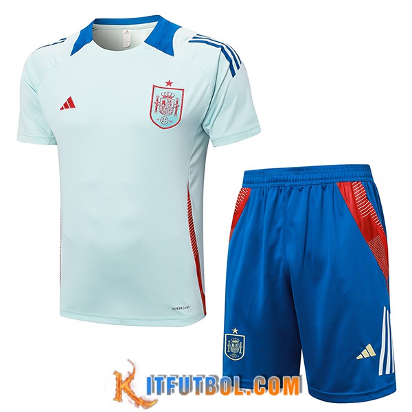 Camiseta Entrenamiento España Azul Claro 2024/2025 -02