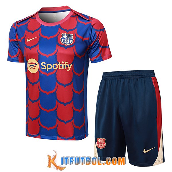 Camiseta Entrenamiento FC Barcelona Rojo/Azul 2024/2025