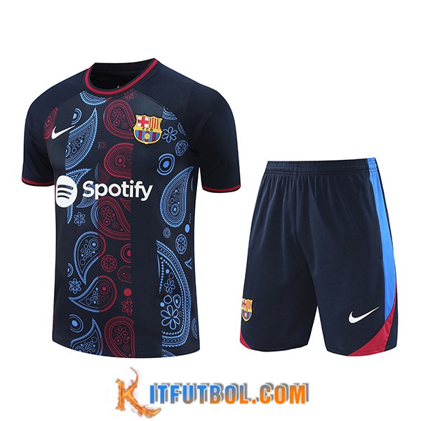 Camiseta Entrenamiento FC Barcelona Negro/Rojo/Azul 2024/2025