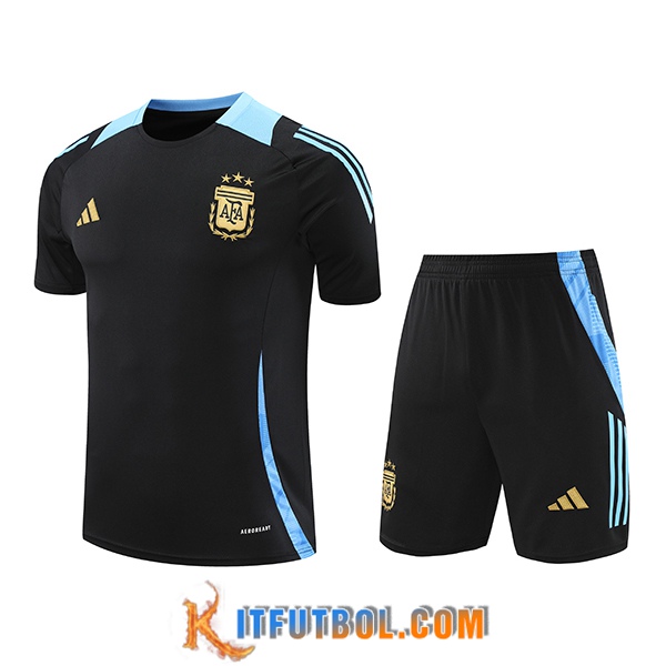 Camiseta Entrenamiento Argentina Negro/Azul 2024/2025