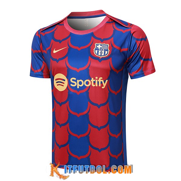 Camiseta Entrenamiento FC Barcelona Rojo/Azul 2024/2025