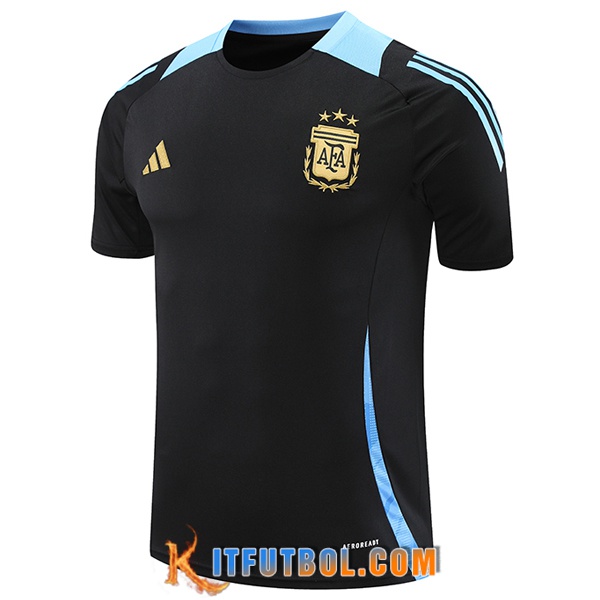 Camiseta Entrenamiento Argentina Negro/Azul 2024/2025