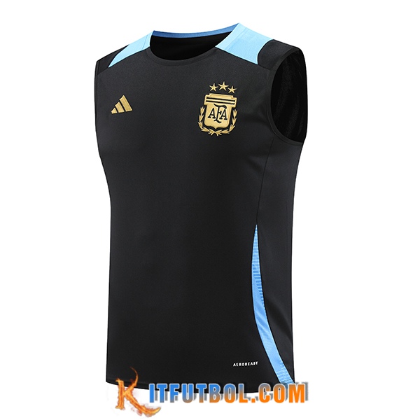 Chalecos De Futbol Argentina Negro/Azul 2024/2025