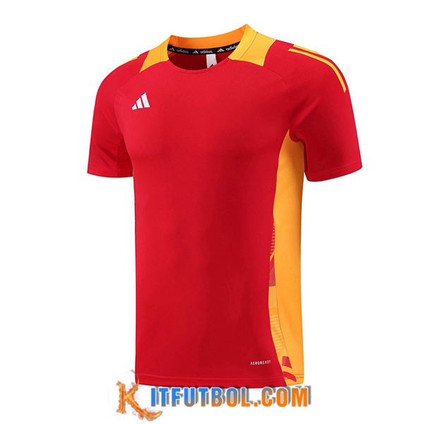 Camiseta Entrenamiento Adidas Rojo/Amarillo 2024/2025