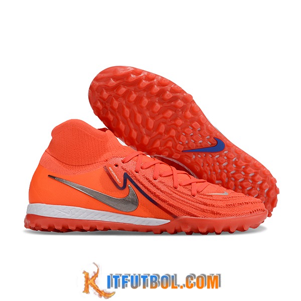 Nike Botas De Fútbol Phantom Luna Elite NU TF Naranja/Gris -02