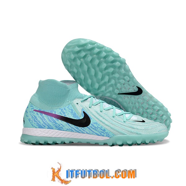 Nike Botas De Fútbol Phantom Luna Elite NU TF Verde/Azul -02