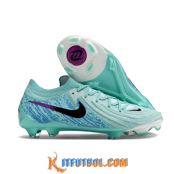 Nike Botas De Fútbol Phantom Luna Elite NU FG Verde/Azul -02
