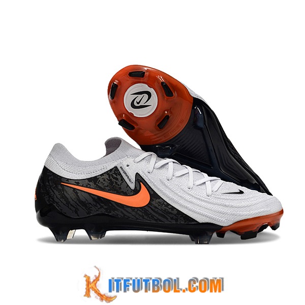 Nike Botas De Fútbol Phantom Luna Elite NU FG Blanco/Negro/Naranja -03