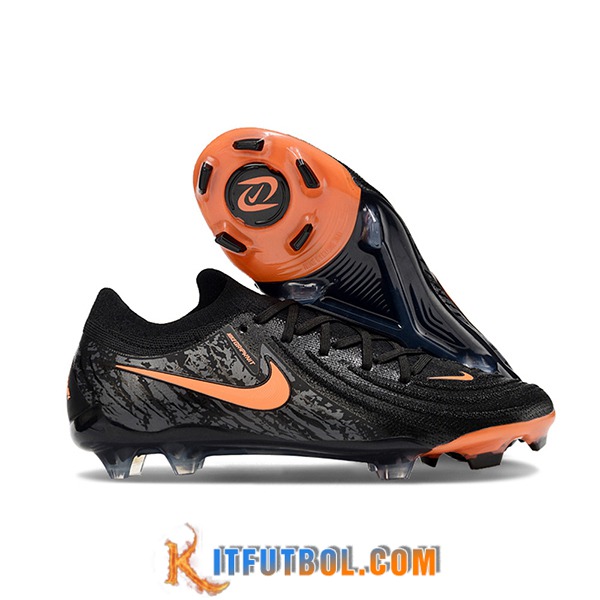 Nike Botas De Fútbol Phantom Luna Elite NU FG Negro/Naranja