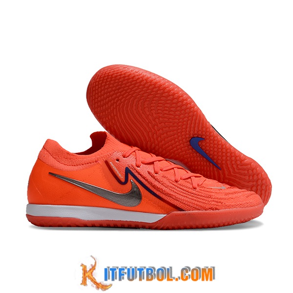Nike Botas De Fútbol Phantom GX II Elite IC Naranja/Gris