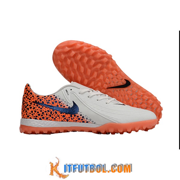 Nike Botas De Fútbol Phantom GX II ACAD LV8 TF Blanco/Naranja/Negro