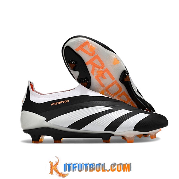 Adidas Botas De Fútbol PREDATOR ELITE LACELESS BOOTS FG Blanco/Negro
