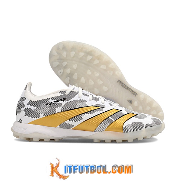 Adidas Botas De Fútbol PREDATOR 24 ELITE TF BOOTS Gris/Amarillo/Blanco
