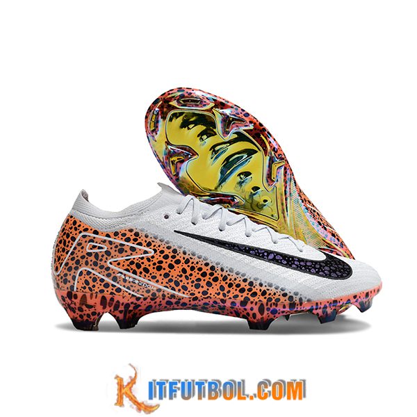 Nike Botas De Fútbol AIR Zoom Mercurial Vapor 16 Elite XXV FG Blanco/Negro/Naranja -02
