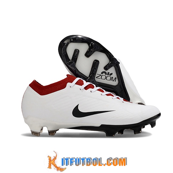 Nike Botas De Fútbol AIR Zoom Mercurial Vapor 15 Elite XXV T90 FG Blanco/Rojo/Negro
