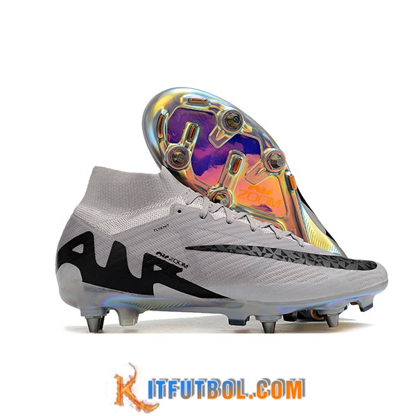 Nike Botas De Fútbol Air Zoom Mercurial Superfly IX Elite SG Gris/Negro
