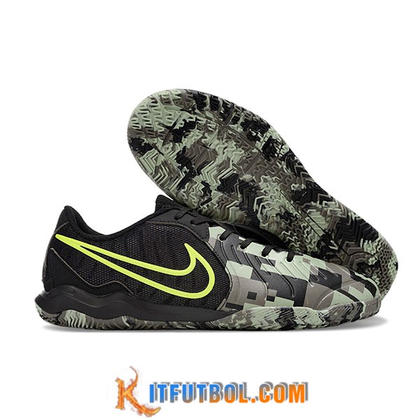 Nike Botas De Fútbol Legend 10 Academy IC Negro/Gris/Verde